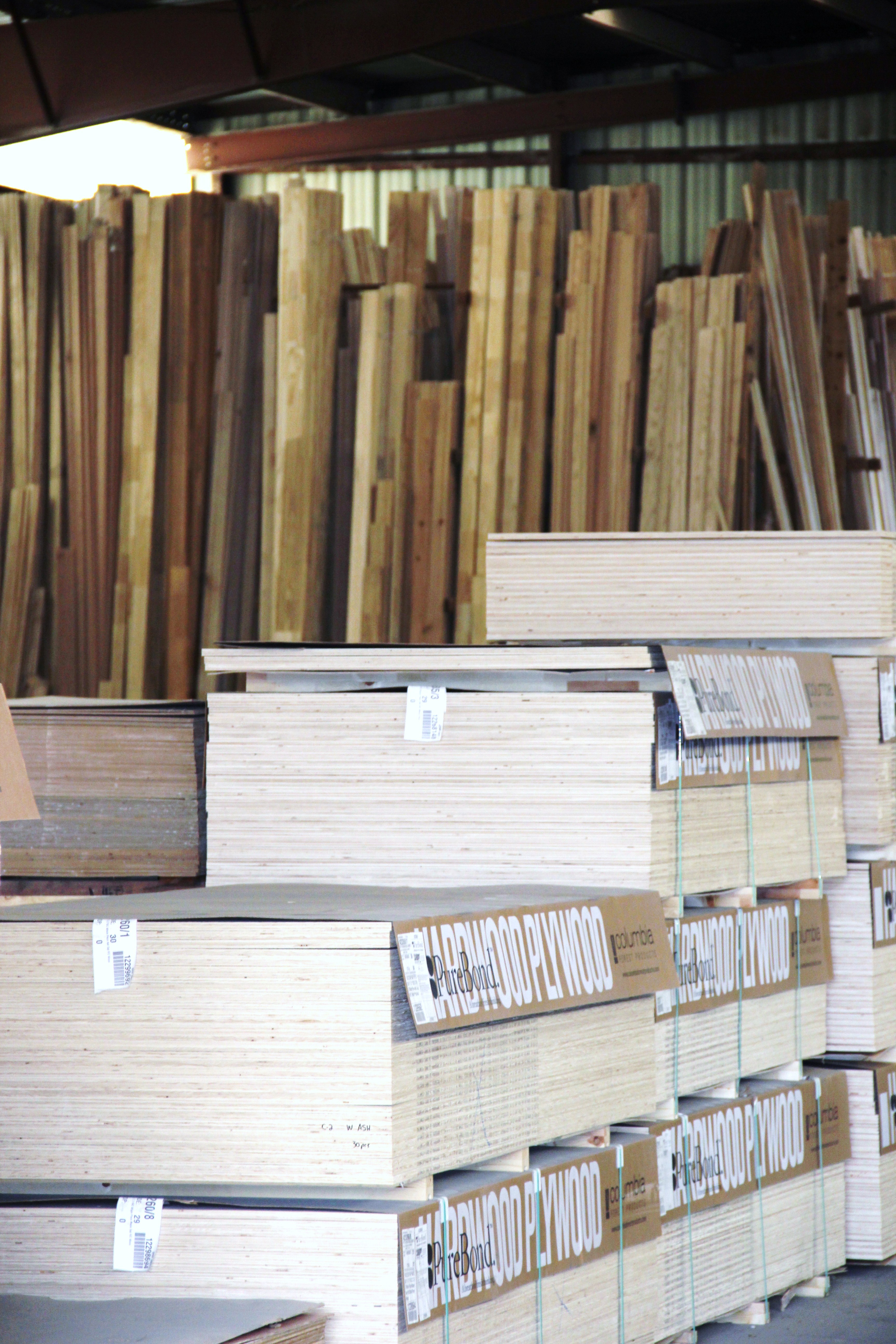 Bundle of wood in Warehouse